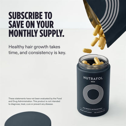 Nutrafol Men Hair Growth Supplements, 1-Month Bottle
