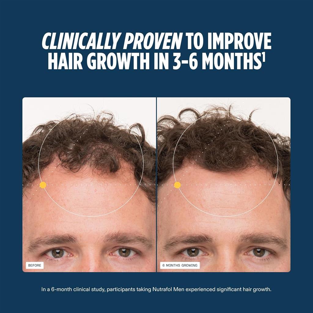 Nutrafol Men Hair Growth Supplements, 1-Month Bottle